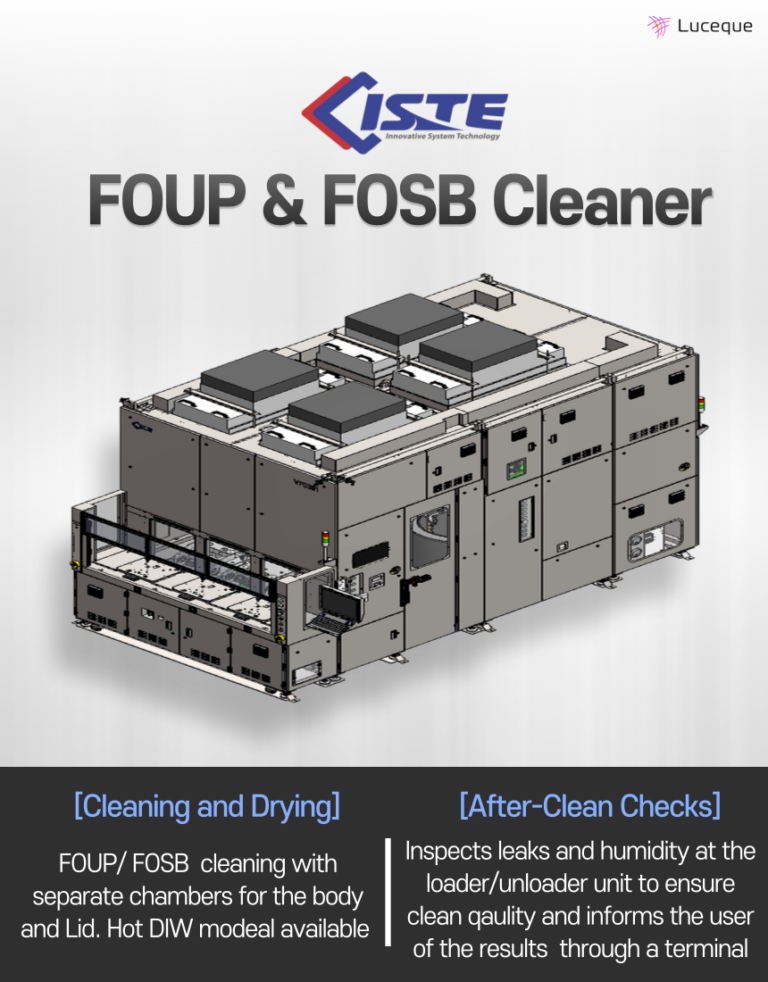 FOUP & FOSB Cleaning, Redefined by ISTE - 루시케코리아